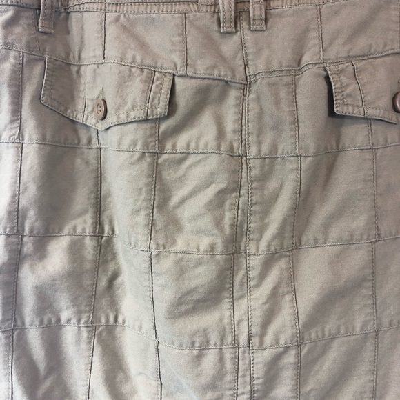 ANN TAYLOR LOFT Khaki Patchwork Mini Skirt size 12 - Picture 5 of 5